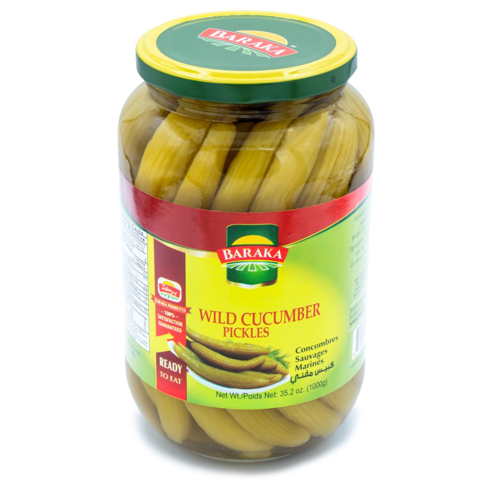 Wild Cucumbers pickles "BARAKA" 1000 g * 12